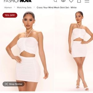 Fashion Nova Skirt Set